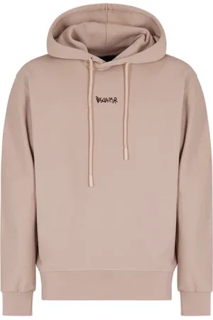 DISCLAIMER Homme, Sweatshirts et sweats à capuche, Brun, Taille: M Sweat à capuche avec impression graffiti pour homme