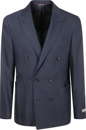 CANALI Homme, Vestes, Bleu, Taille: M Costume Bleu Élégance Classique