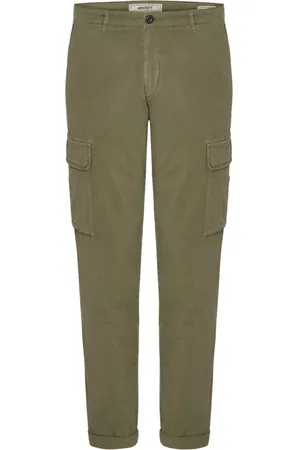 40 Weft Homme, Pantalons, Vert, Taille: L Pantalon cargo vert