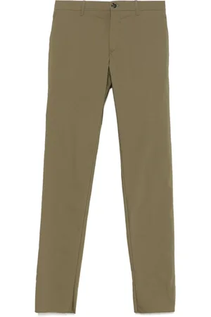 Incotex Homme, Pantalons, Vert, Taille: M Pantalon en Coton avec Poches, Fabriqué en Italie