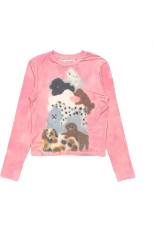 CARNE BOLLENTE Homme, Tops, Rose, Taille: XS T-shirt en Coton à Imprimé Graphique Sensuel