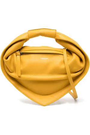 Federico Cina Femme, Sacs, Jaune, Taille: ONE Size Sac Fourre-Tout Tortellino Jaune