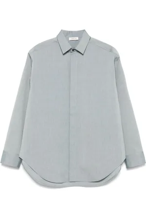 FEAR OF GOD Homme, Chemises, Gris, Taille: M Chemise en Mélange Coton Laine