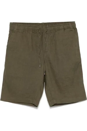 Tommy Hilfiger Homme, Shorts, Vert, Taille: W34 Shorts Khaki avec Cordon de Serrage et Poches