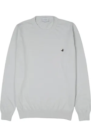 BROOKSFIELD Homme, Pulls, Blanc, Taille: L Pull Col Rond en Coton