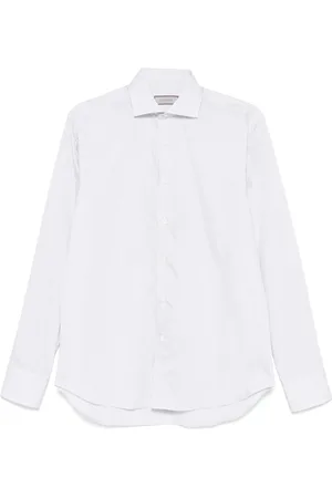 CANALI Homme, Chemises, Bleu, Taille: M Chemise à rayures en coton fabriquée en Italie