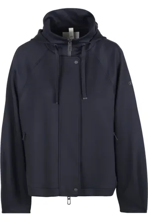 Duno Femme, Vestes, Bleu, Taille: 38 FR Veste technique à col haut avec capuche