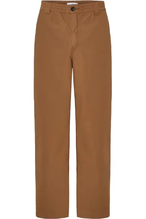 Edmmond Studios Homme, Pantalons, Brun, Taille: L Pantalon en Coton Marron
