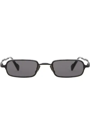 KUBORAUM Homme, Accessoires, Noir, Taille: ONE Size Lunettes de soleil rectangulaires en métal noir