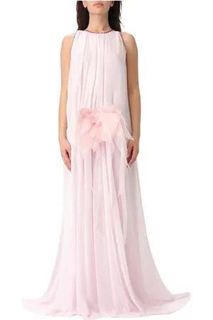 GENNY Femme, Robes, Rose, Taille: 36 FR Robe Midi sans Manches Rose avec Fermeture Éclair