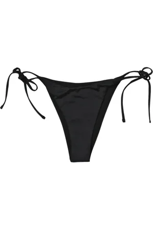 Pinko Femme, Maillots de bain, Noir, Taille: 38 FR Bas de bikini noir à liens sur les côtés