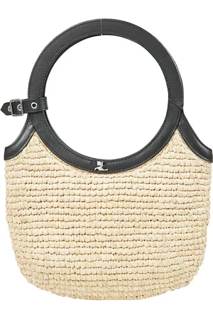Courrèges Femme, Sacs, , Taille: ONE Size Cabas en raphia tressé à la main