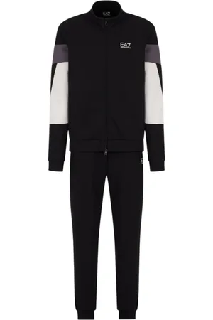 EA7 Homme, Sport, Noir, Taille: XL Ensemble de Survêtement Sportif Noir