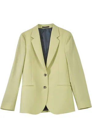 Paul Smith Femme, Vestes, Vert, Taille: 36 FR Veste en laine verte acide sur mesure