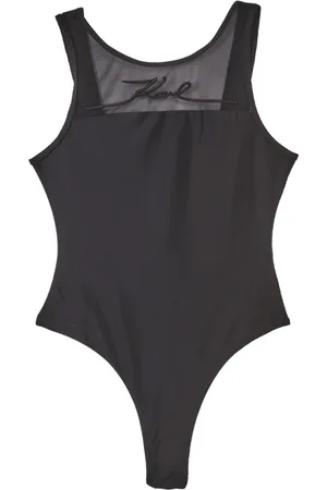 Karl Lagerfeld Femme, Maillots de bain, Noir, Taille: 38 FR Signature Rio maillot de bain