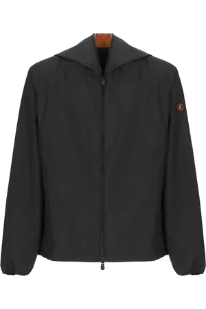 save the duck Homme, Vestes, Noir, Taille: S Veste Imperméable Noire à Capuche pour Homme