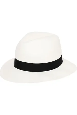 Borsalino Femme, Accessoires, Blanc, Taille: M Élégant Chapeau Classique d