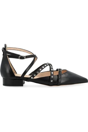 ANNA F. Femme, Chaussures, Noir, Taille: 40 EU Sac en cuir noir Linea 544