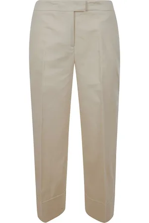 PT Torino Femme, Pantalons, , Taille: 34 FR Pantalon Crème Sur Mesure pour l