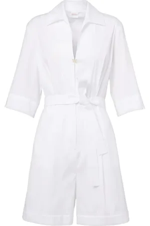 Max Mara Femme, Combinaisons et Ensembles, Blanc, Taille: 38 FR Pantalon de plage blanc Canard