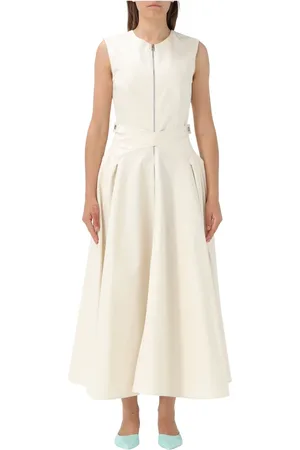 Msgm Femme, Robes, Blanc, Taille: 36 FR Élégante Robe Noire pour Femmes