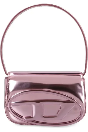 Diesel Femme, Sacs, Rose, Taille: ONE Size Sac à bandoulière en cuir avec logo D