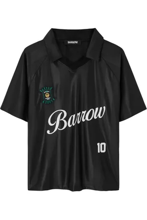 BARROW Homme, Tops, Noir, Taille: M Polo Noir avec Imprimé