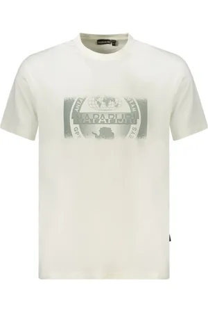 Napapijri Homme, Tops, , Taille: M T-shirt Homme en Coton Blanc