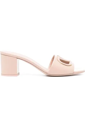 VALENTINO GARAVANI Femme, Chaussures, Rose, Taille: 38 EU Sandales ajourées VLogo