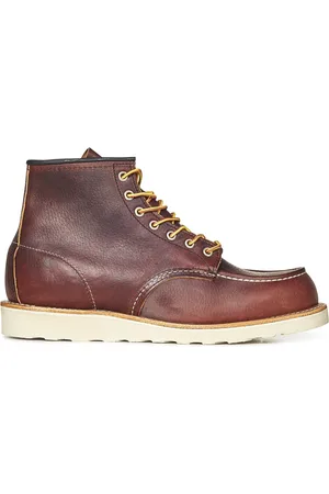 Red Wing Homme, Chaussures, Brun, Taille: 42 EU Bottines en cuir marron à lacets