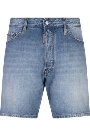 Dsquared2 Homme, Shorts, Bleu, Taille: 2XL Shorts Bleu Marine Lavage pour Homme