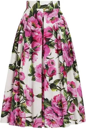 Dolce & Gabbana Femme, Jupes, Multicolore, Taille: 36 FR Jupes midi évasées
