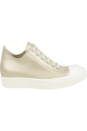 Rick Owens Femme, Chaussures, , Taille: 40 EU Baskets en Cuir avec Semelle en Caoutchouc