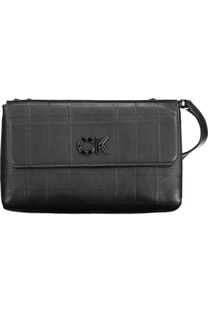 Calvin Klein Femme, Sacs, Noir, Taille: ONE Size Sac Bandoulière Noir avec Fermeture Éclair