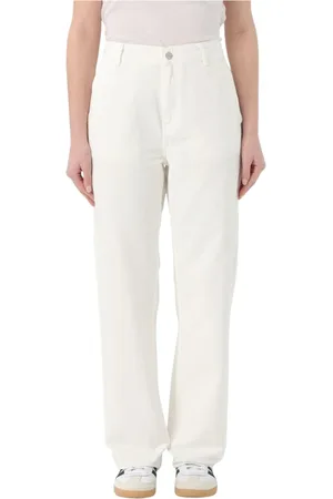 Carhartt Femme, Jeans, Blanc, Taille: W27 Pantalon Chase blanc décontracté