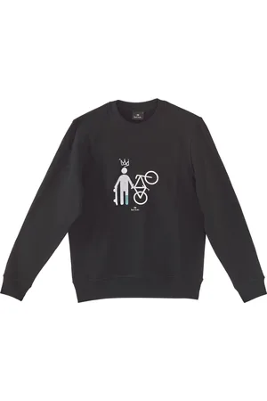 Paul Smith Homme, Sweatshirts et sweats à capuche, Noir, Taille: XL SweaT-shirt brodé Skater et Vélo