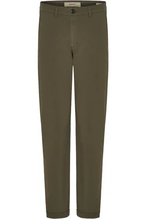 Les Deux Homme, Pantalons, Vert, Taille: L Pantalon en lin vert