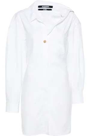 Jacquemus Femme, Robes, Blanc, Taille: 40 FR Robe Mini Blanche