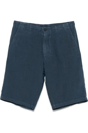 corneliani Homme, Shorts, Bleu, Taille: 2XL Shorts en lin avec poches, Fabriqué en Italie