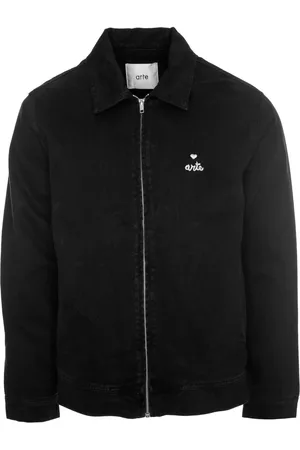 Arte Antwerp Homme, Vestes, Noir, Taille: 2XL Veste à logo cœur et fermeture éclair