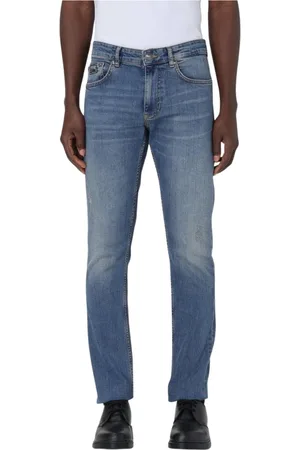 VERSACE Homme, Jeans, Bleu, Taille: W36 Pantalon en Denim Bleu de Luxe