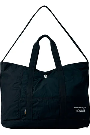 Comme des Garçons Homme, Sacs, Noir, Taille: ONE Size Panel Logo Print Tote Bag