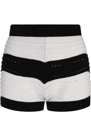 Msgm Femme, Shorts, Noir, Taille: 36 FR Pantalon Noir en Viscose et Polyester