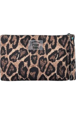 F**K Femme, Sacs, Multicolore, Taille: ONE Size Mini Pochette Fantaisie en Toile avec Zip