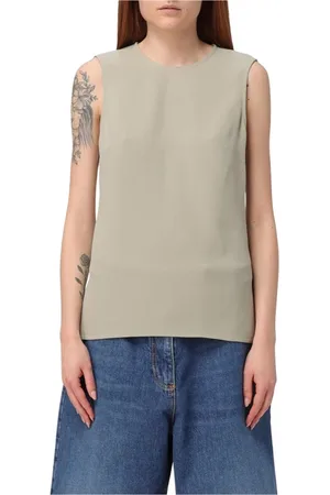 Ami Femme, Tops, Vert, Taille: 34 FR Haut Soie Sauge