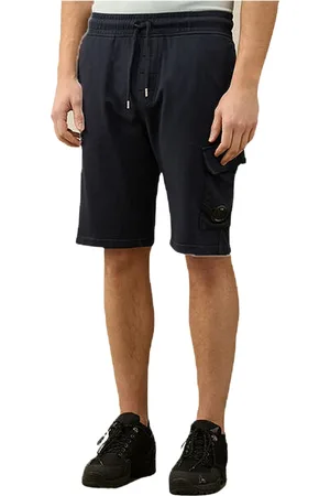 C.P. Company Homme, Shorts, Bleu, Taille: L Shorts Cargo en Molleton Léger