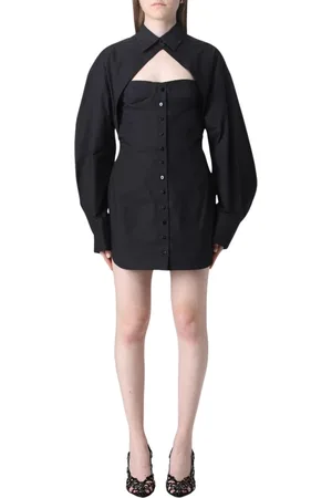 The Attico Femme, Robes, Noir, Taille: 36 FR Élégante Robe Noire Mini