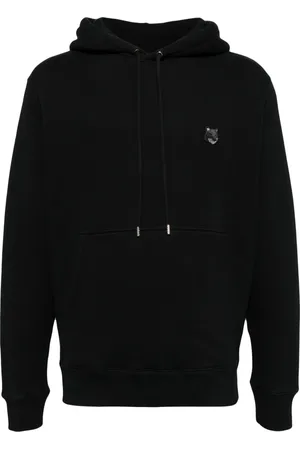 Maison Kitsuné Homme, Sweatshirts et sweats à capuche, Noir, Taille: 2XL Sweat à Capuche Confort Tête de Renard