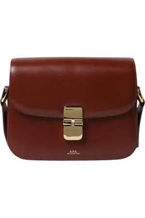 A.P.C. Femme, Sacs, Brun, Taille: ONE Size Sac Bandoulière en Cuir Marron