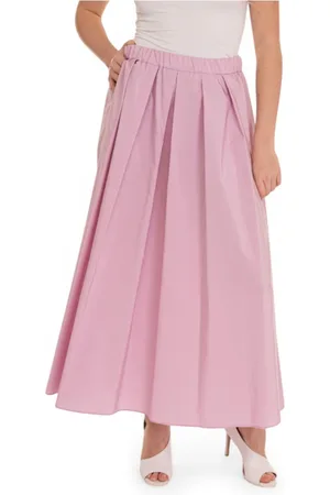 Max Mara Femme, Jupes, Rose, Taille: 38 FR Jupe longue plissée avec poches
